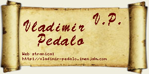 Vladimir Pedalo vizit kartica
